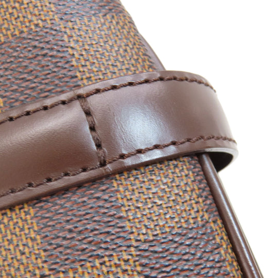 LOUIS VUITTON Tote Bag N51128 Damier canvas Brown Uzes Damier Ebene Women Used Authentic