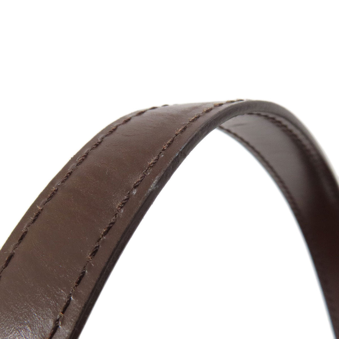 LOUIS VUITTON Tote Bag N51128 Damier canvas Brown Uzes Damier Ebene Women Used Authentic