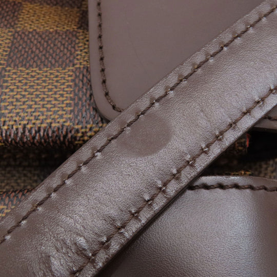 LOUIS VUITTON Tote Bag N51128 Damier canvas Brown Uzes Damier Ebene Women Used Authentic