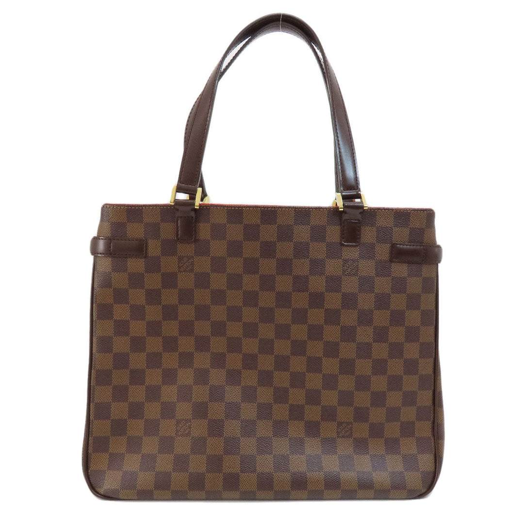 LOUIS VUITTON Tote Bag N51128 Damier canvas Brown Uzes Damier Ebene Women Used Authentic