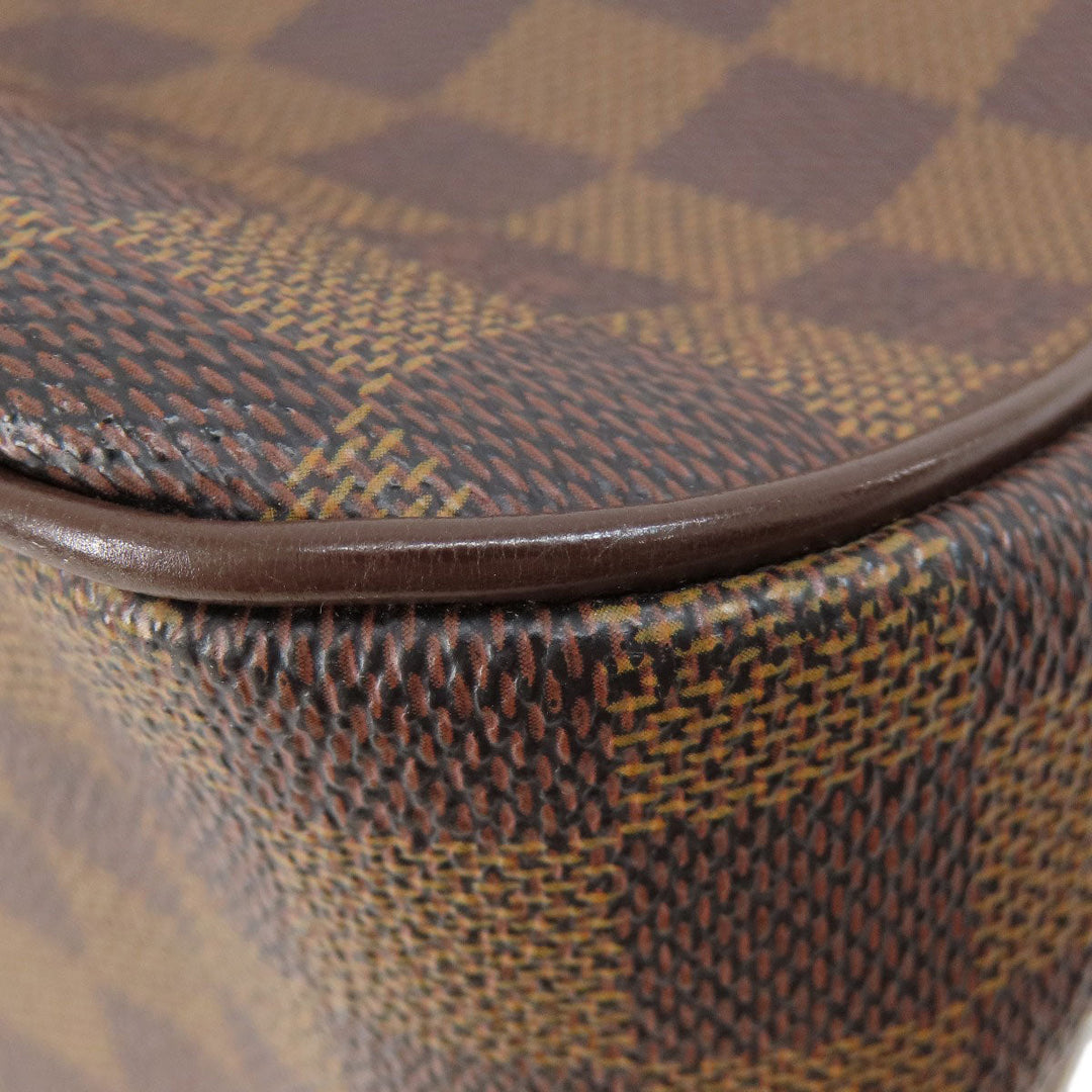 LOUIS VUITTON Tote Bag N51128 Damier canvas Brown Uzes Damier Ebene Women Used Authentic