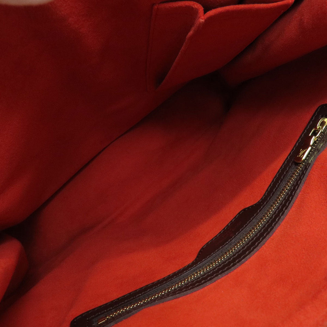 LOUIS VUITTON Tote Bag N51128 Damier canvas Brown Uzes Damier Ebene Women Used Authentic