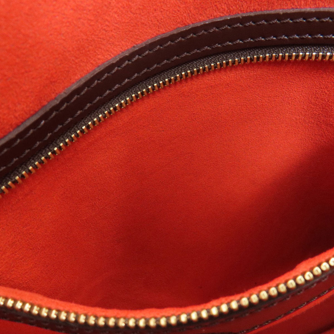 LOUIS VUITTON Tote Bag N51128 Damier canvas Brown Uzes Damier Ebene Women Used Authentic