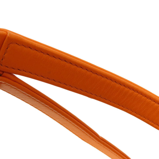 CHANEL Shoulder Bag canvas Orange Deauville Bowling Bag SilverMetal 2WAY Women Used Authentic