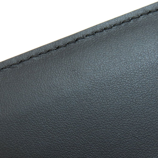 BURBERRY Card Case leather black logo mens(Unisex) Used Authentic