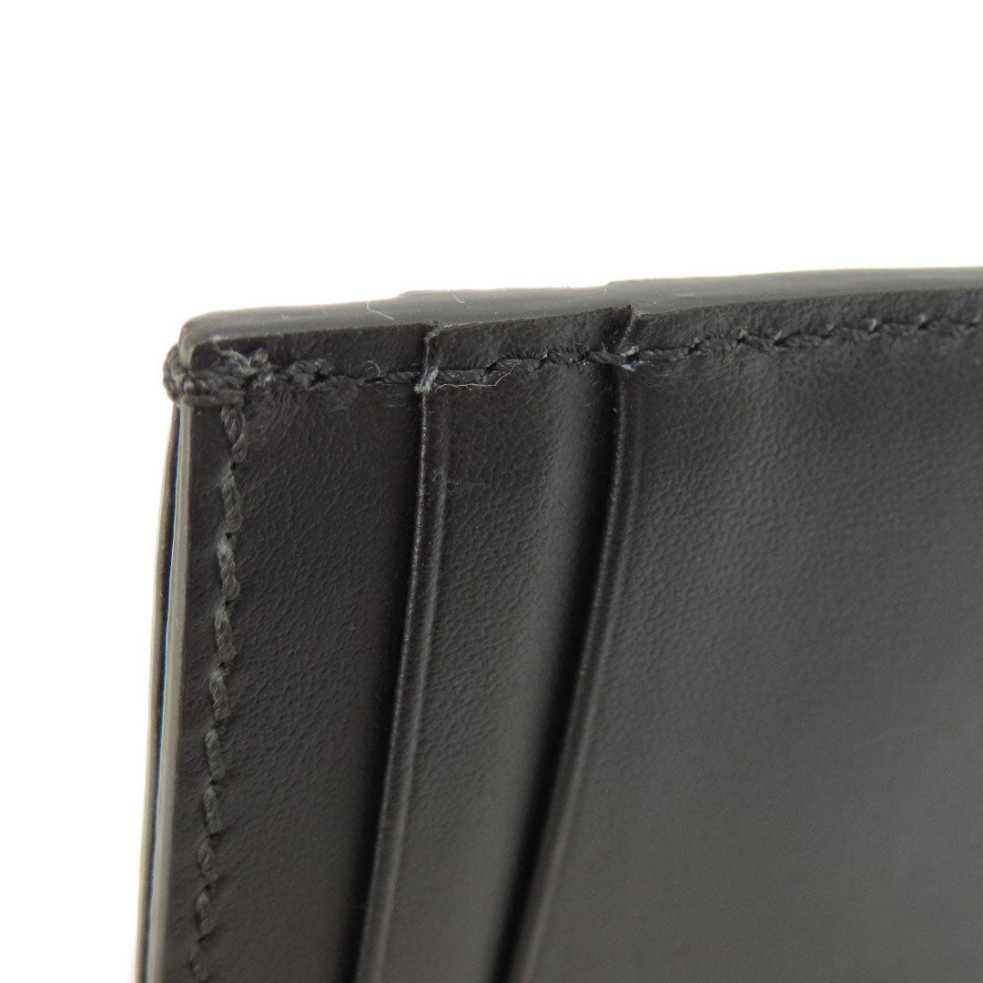 BURBERRY Card Case leather black logo mens(Unisex) Used Authentic