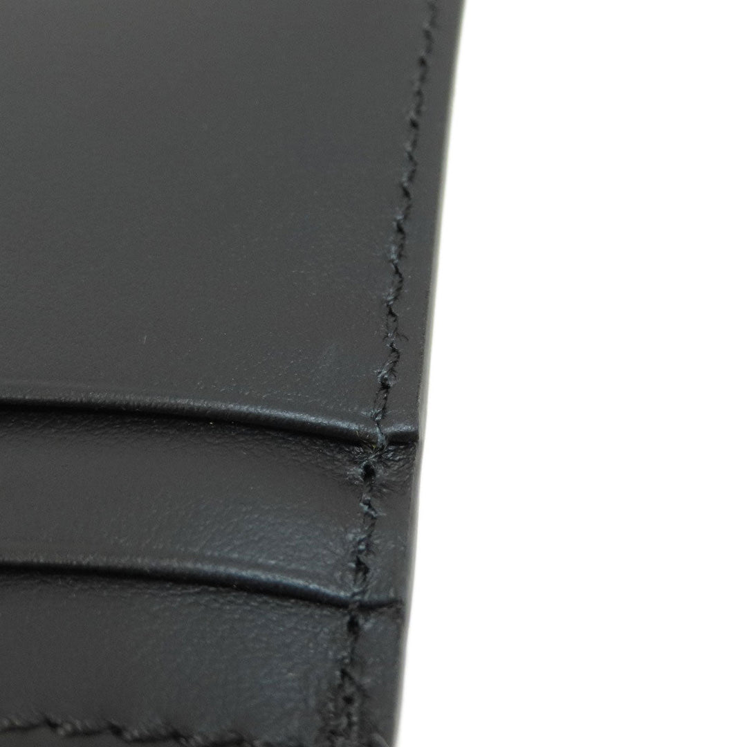 BURBERRY Card Case leather black logo mens(Unisex) Used Authentic