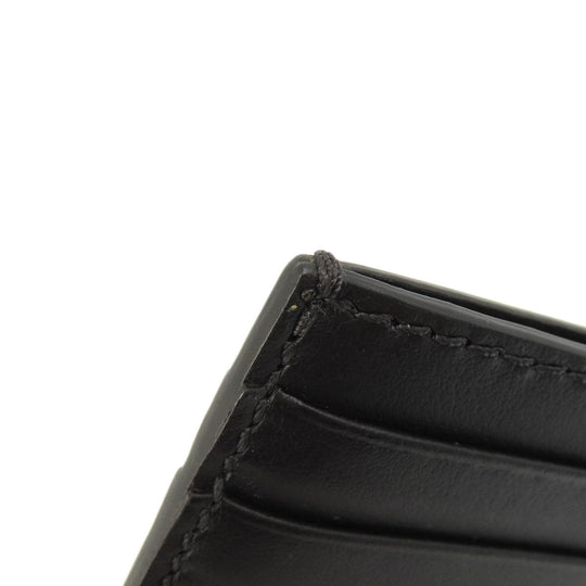 BURBERRY Card Case leather black logo mens(Unisex) Used Authentic