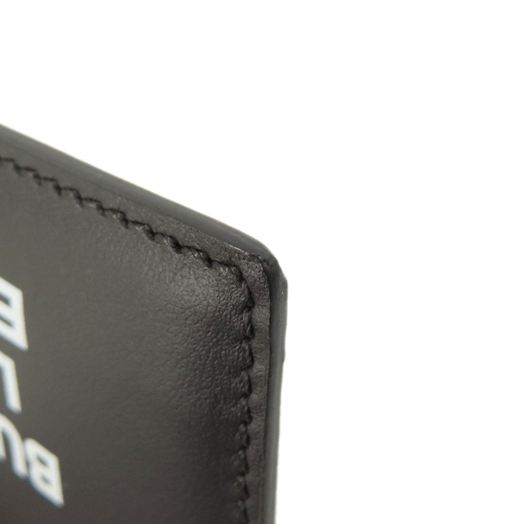 BURBERRY Card Case leather black logo mens(Unisex) Used Authentic