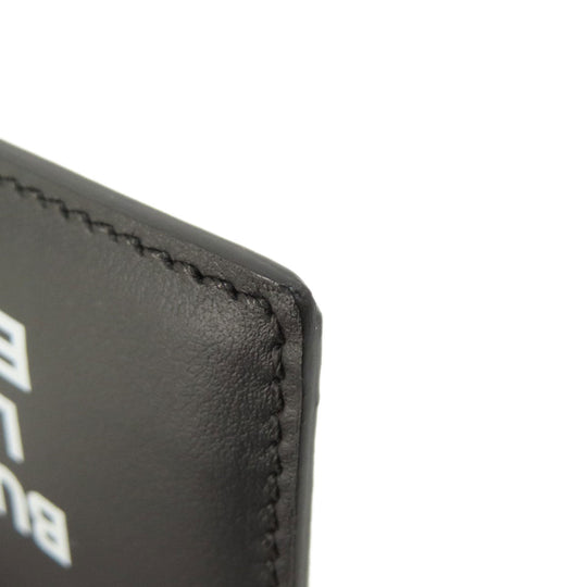 BURBERRY Card Case leather black logo mens(Unisex) Used Authentic