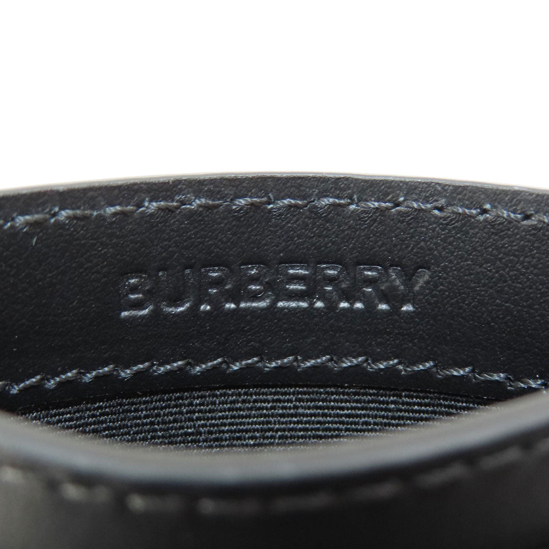 BURBERRY Card Case leather black logo mens(Unisex) Used Authentic