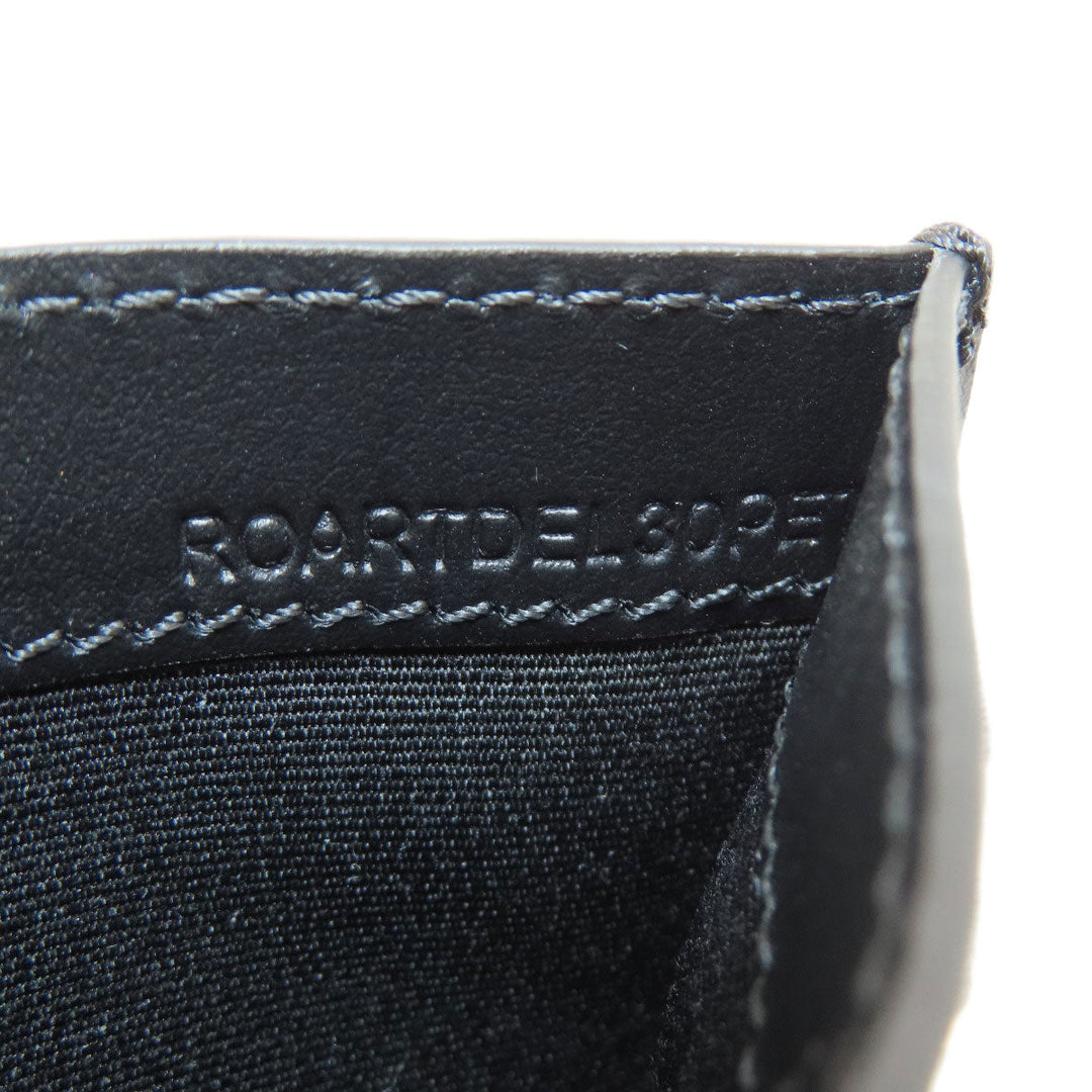 BURBERRY Card Case leather black logo mens(Unisex) Used Authentic