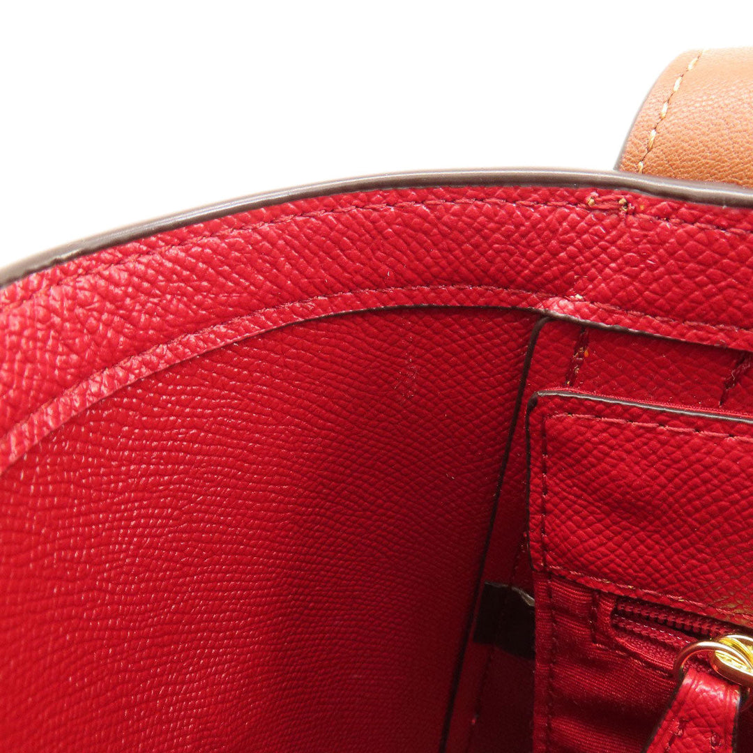 COACH Tote Bag C4060 PVC, Leather Brown Hose and carriage Women Used Authentic