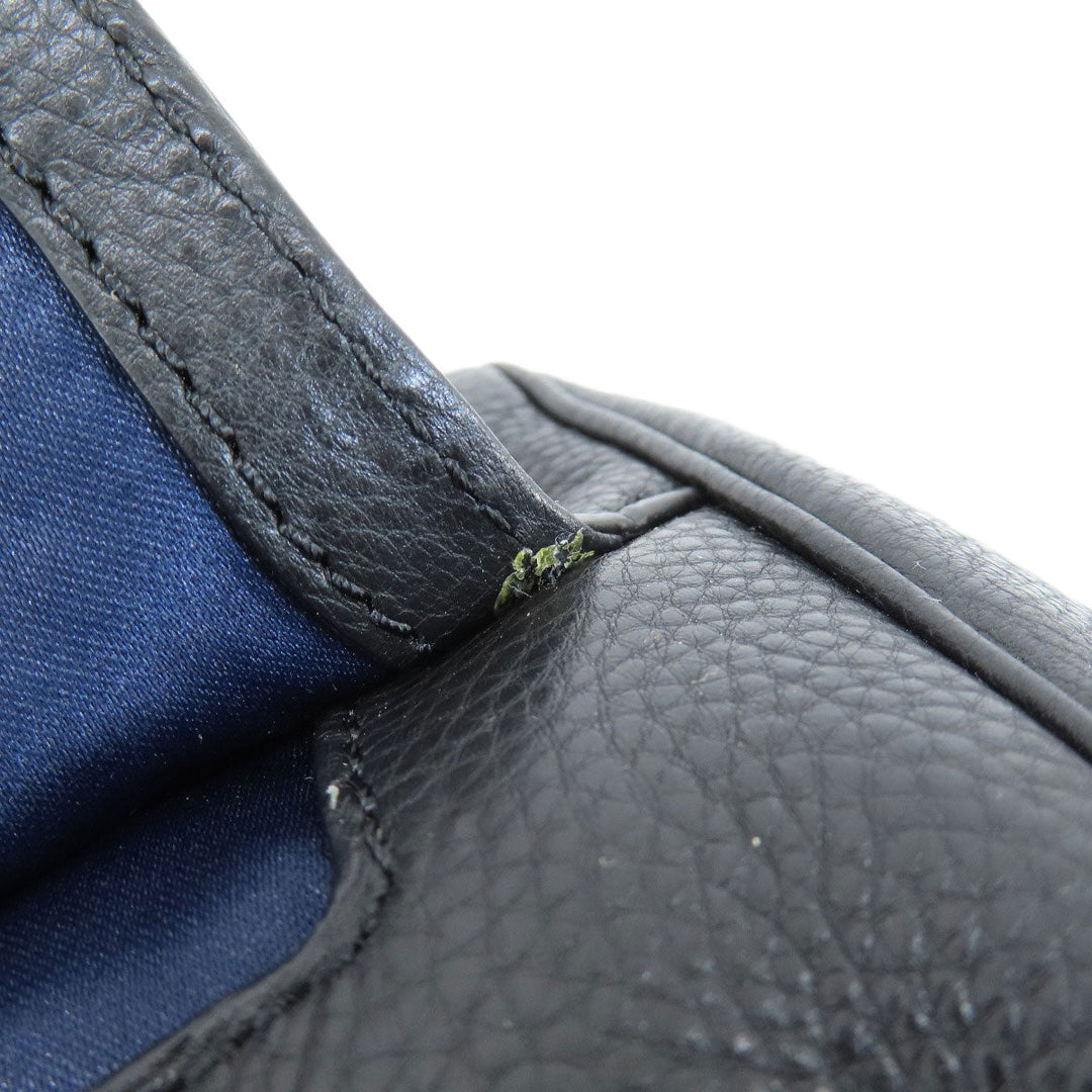 COACH Handbag 25169 leather black logo 2WAY Women Used Authentic