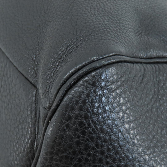 COACH Handbag 25169 leather black logo 2WAY Women Used Authentic