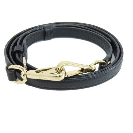 COACH Handbag 25169 leather black logo 2WAY Women Used Authentic