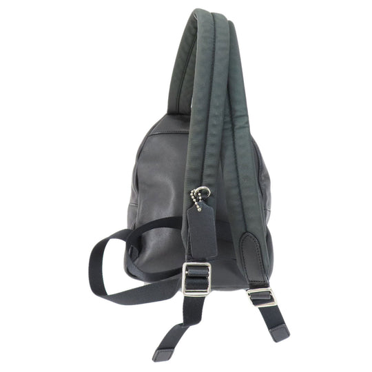 COACH Backpack F58315 PVC, Leather black Signature Women Used Authentic