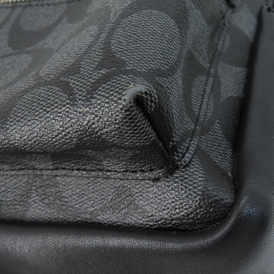 COACH Backpack F58315 PVC, Leather black Signature Women Used Authentic