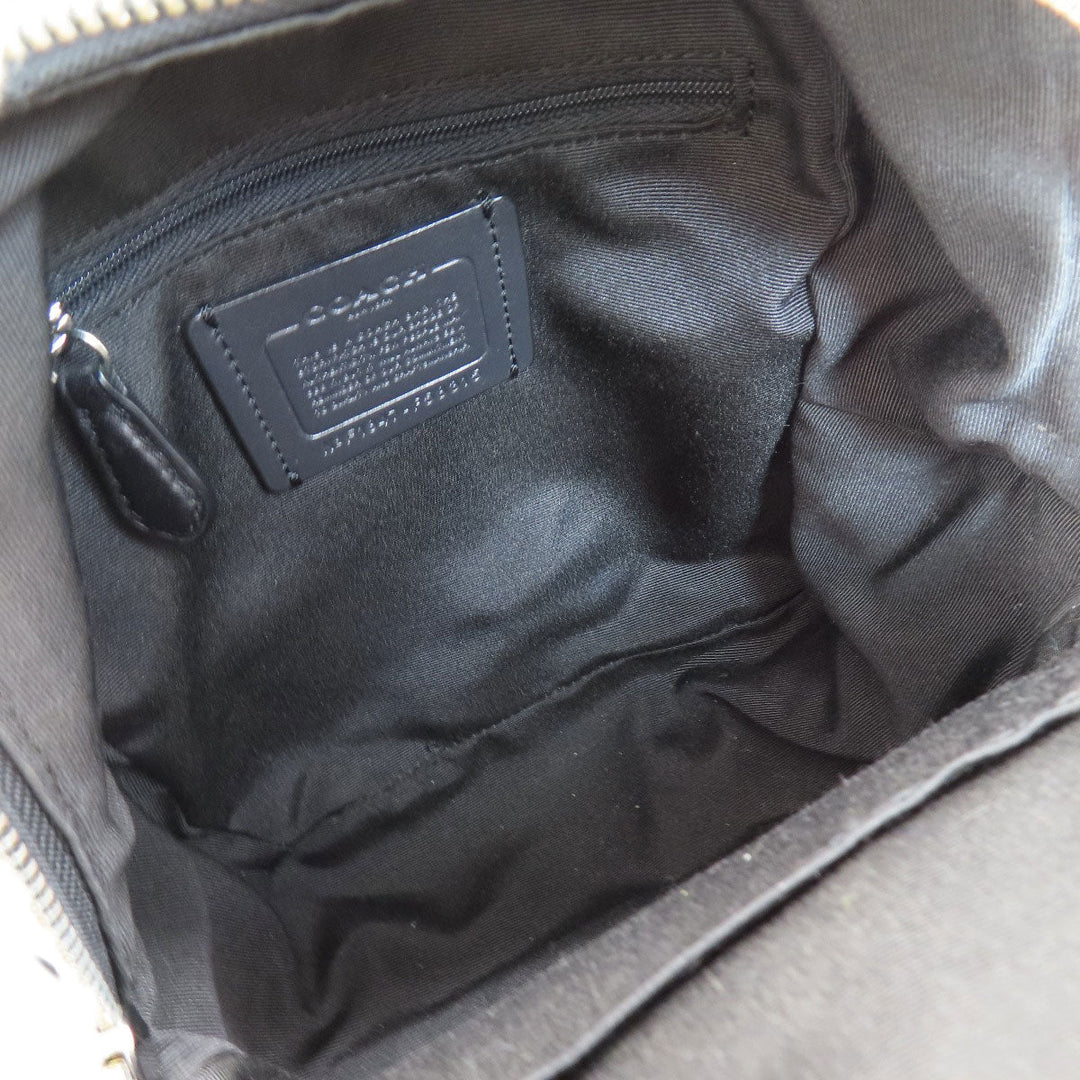 COACH Backpack F58315 PVC, Leather black Signature Women Used Authentic