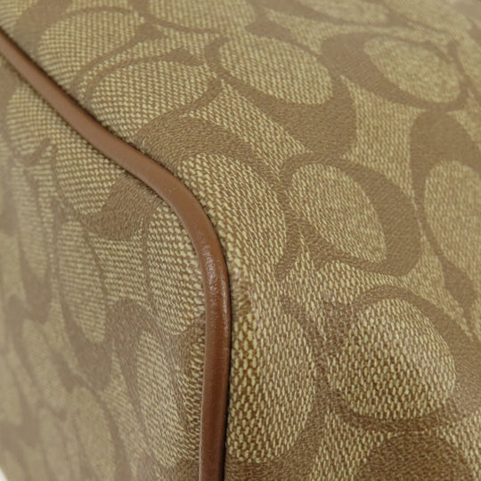 COACH Tote Bag F57842 PVC Brown Signature