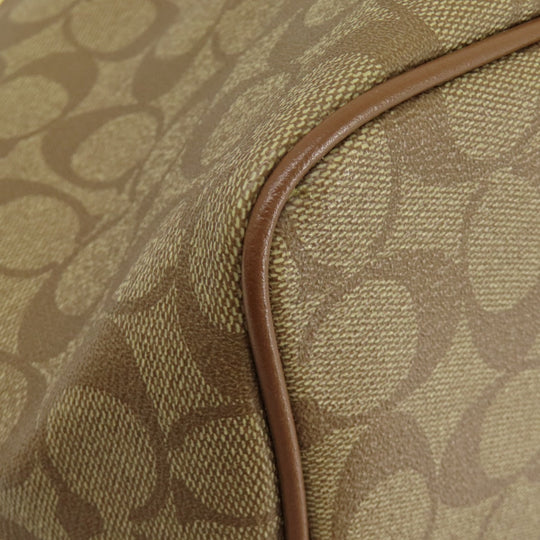 COACH Tote Bag F57842 PVC Brown Signature