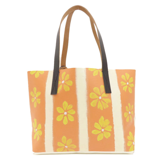 MARNI Tote Bag SHMP0066A1P4605 PVC Orange DAISY LANE print bag