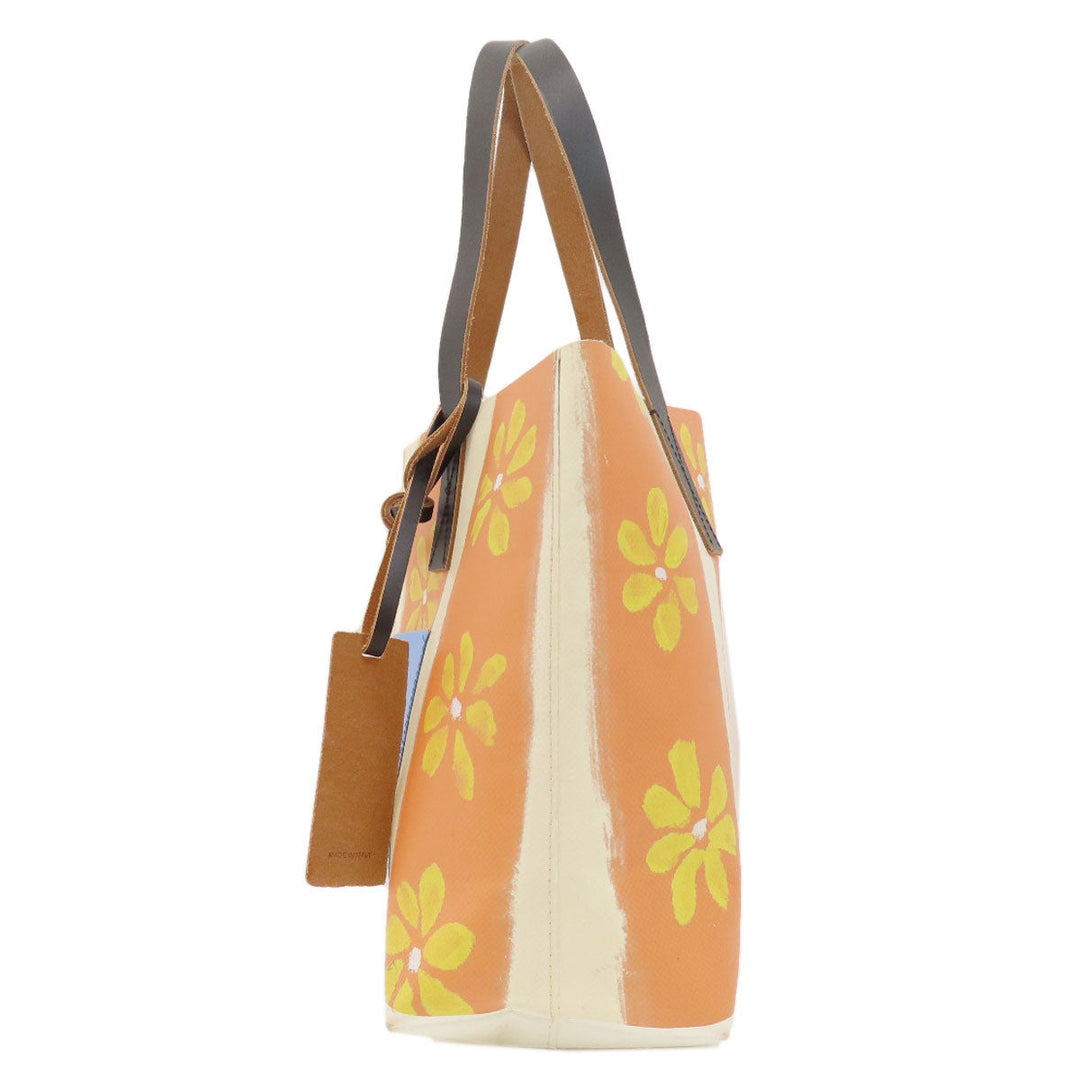 MARNI Tote Bag SHMP0066A1P4605 PVC Orange DAISY LANE print bag