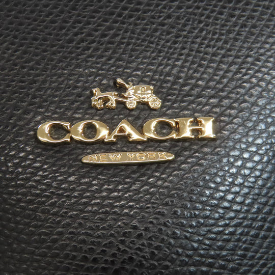 COACH Tote Bag F36606 PVC black logo Women Used Authentic