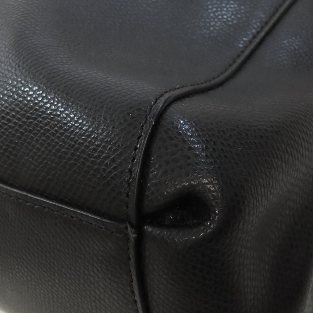 COACH Tote Bag F36606 PVC black logo Women Used Authentic