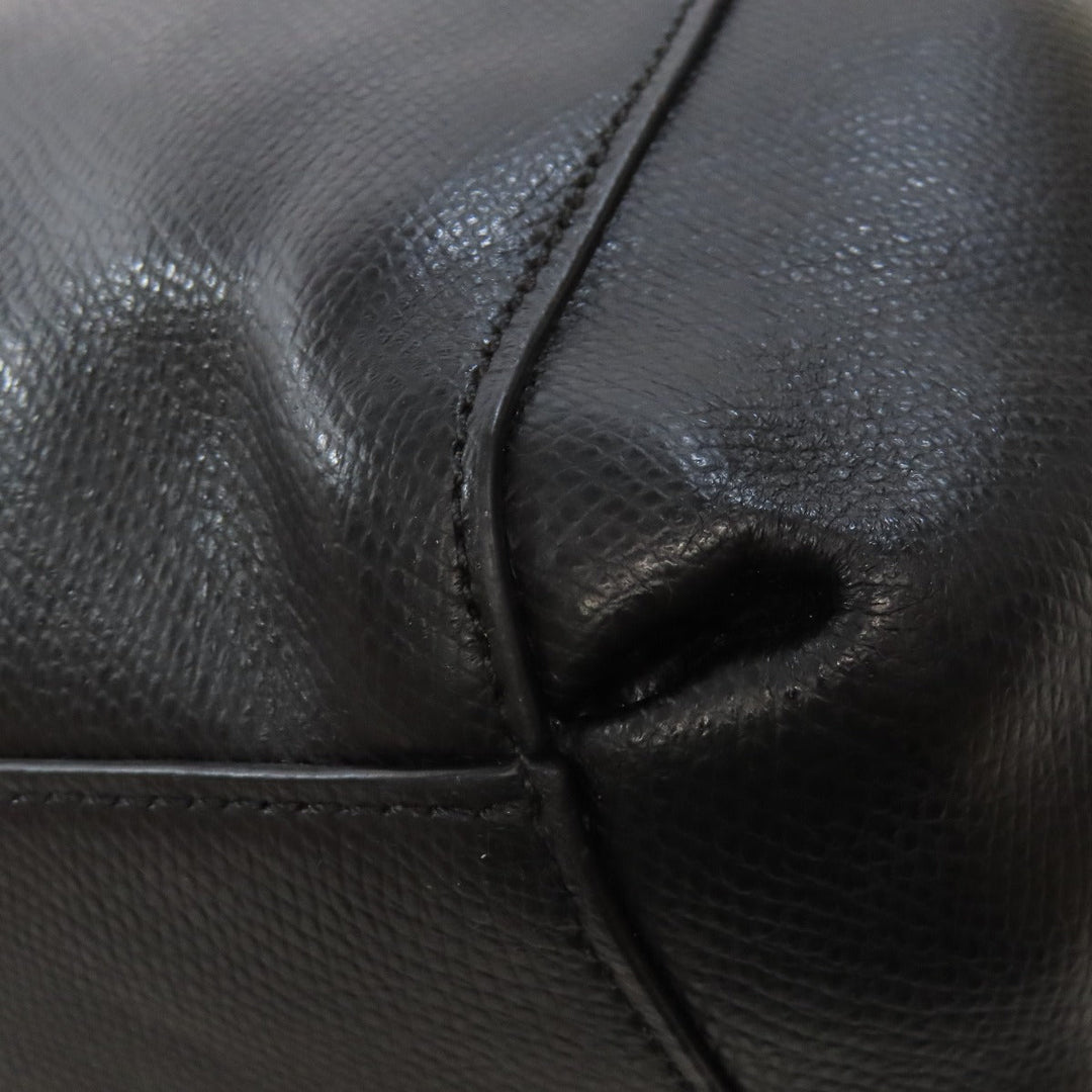 COACH Tote Bag F36606 PVC black logo Women Used Authentic