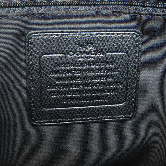 COACH Tote Bag F36606 PVC black logo Women Used Authentic