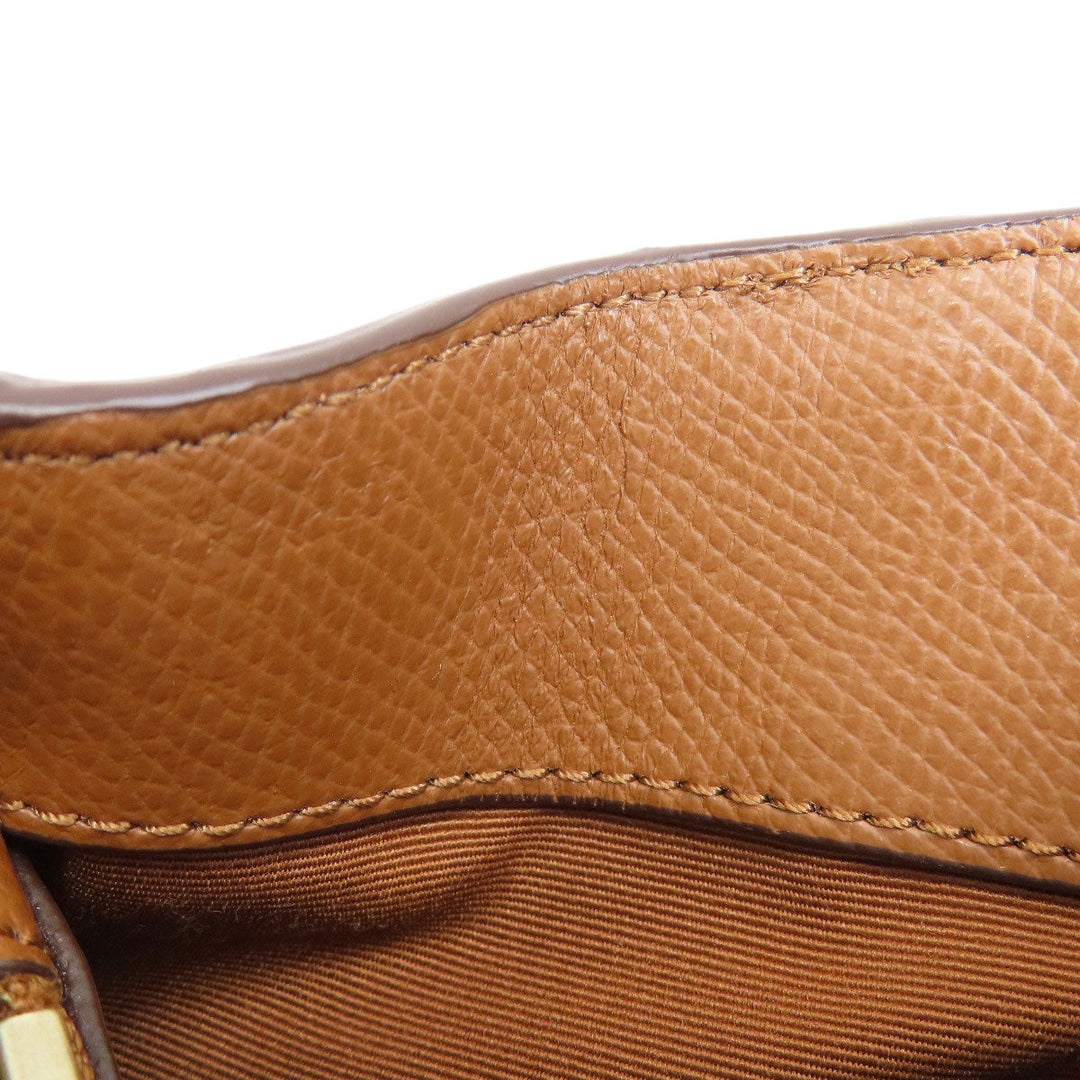 COACH Handbag F57273 PVC Brown Signature 2WAY Women Used Authentic