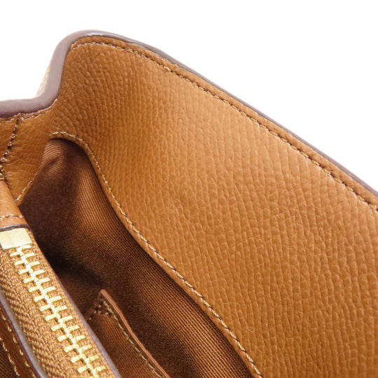 COACH Handbag F57273 PVC Brown Signature 2WAY Women Used Authentic