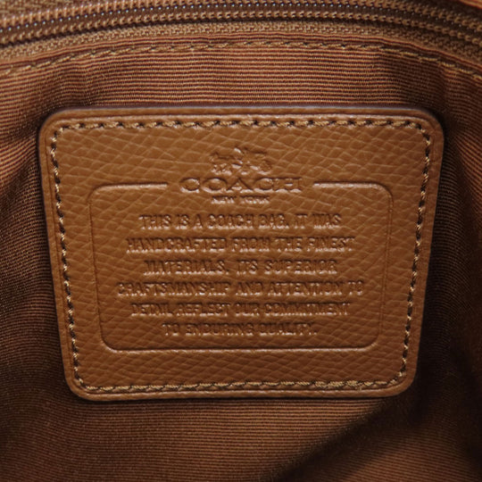 COACH Handbag F57273 PVC Brown Signature 2WAY Women Used Authentic