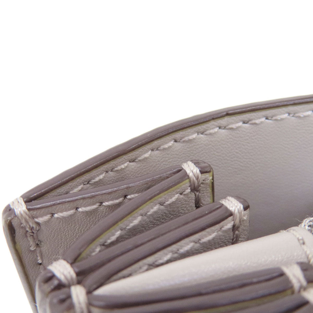 MICHAEL KORS Handbag leather gray logoMetal 2WAY Women Used Authentic