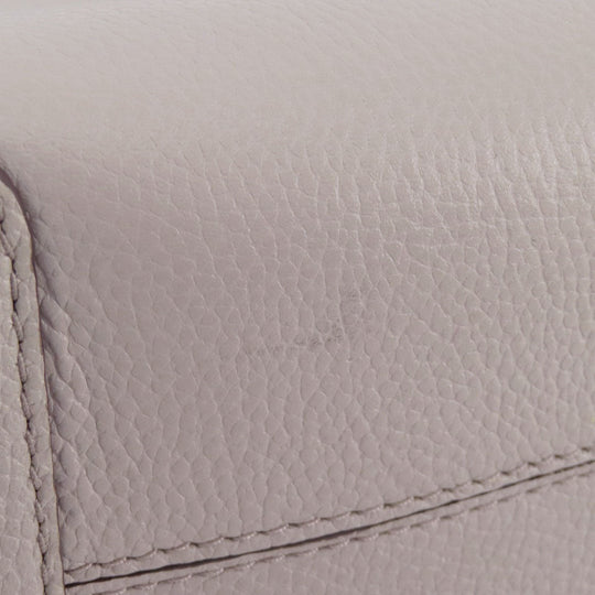 MICHAEL KORS Handbag leather gray logoMetal 2WAY Women Used Authentic