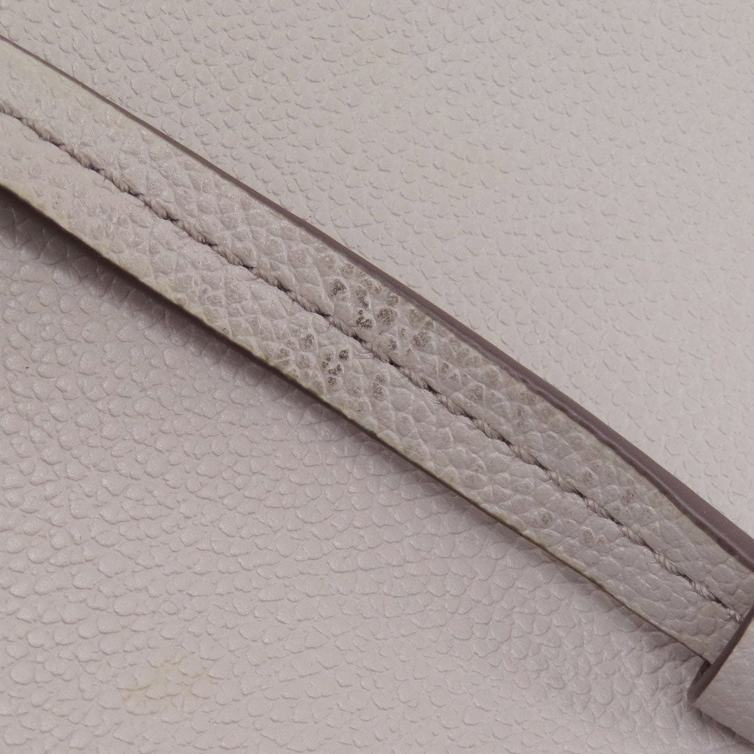 MICHAEL KORS Handbag leather gray logoMetal 2WAY Women Used Authentic