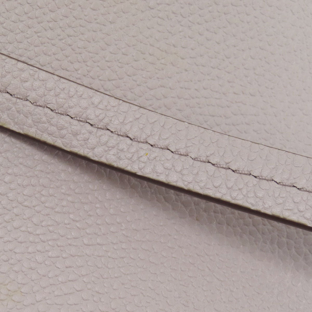 MICHAEL KORS Handbag leather gray logoMetal 2WAY Women Used Authentic