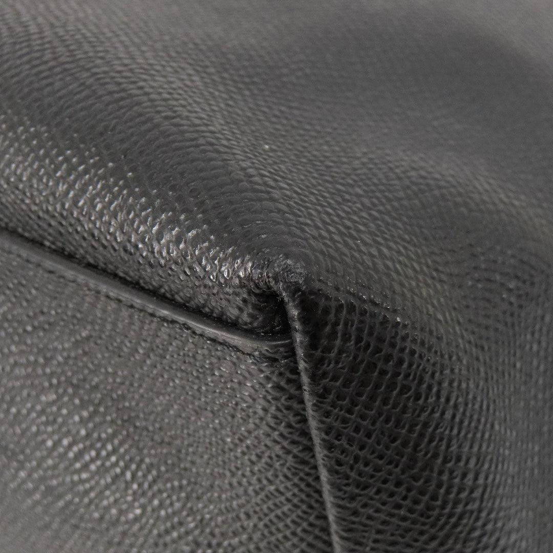 COACH Tote Bag F58846 leather black logo Women Used Authentic