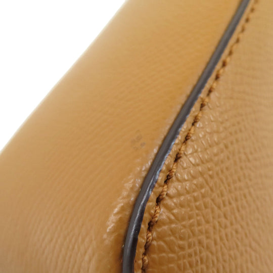 MICHAEL KORS Shoulder Bag leather Ocher logo Women Used Authentic