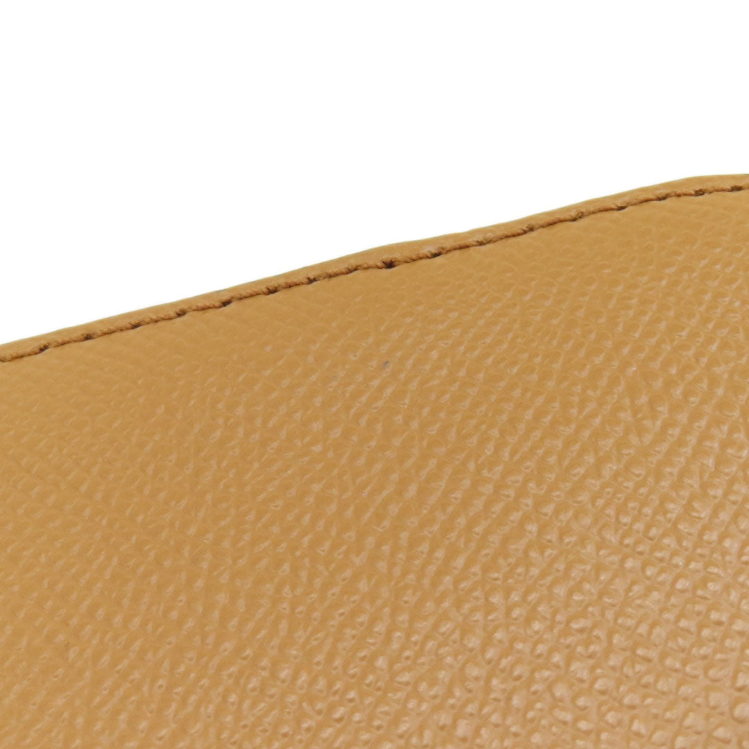 MICHAEL KORS Shoulder Bag leather Ocher logo Women Used Authentic
