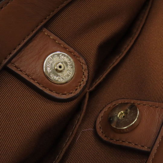 COACH Handbag F58291 PVC Brown Signature 2WAY