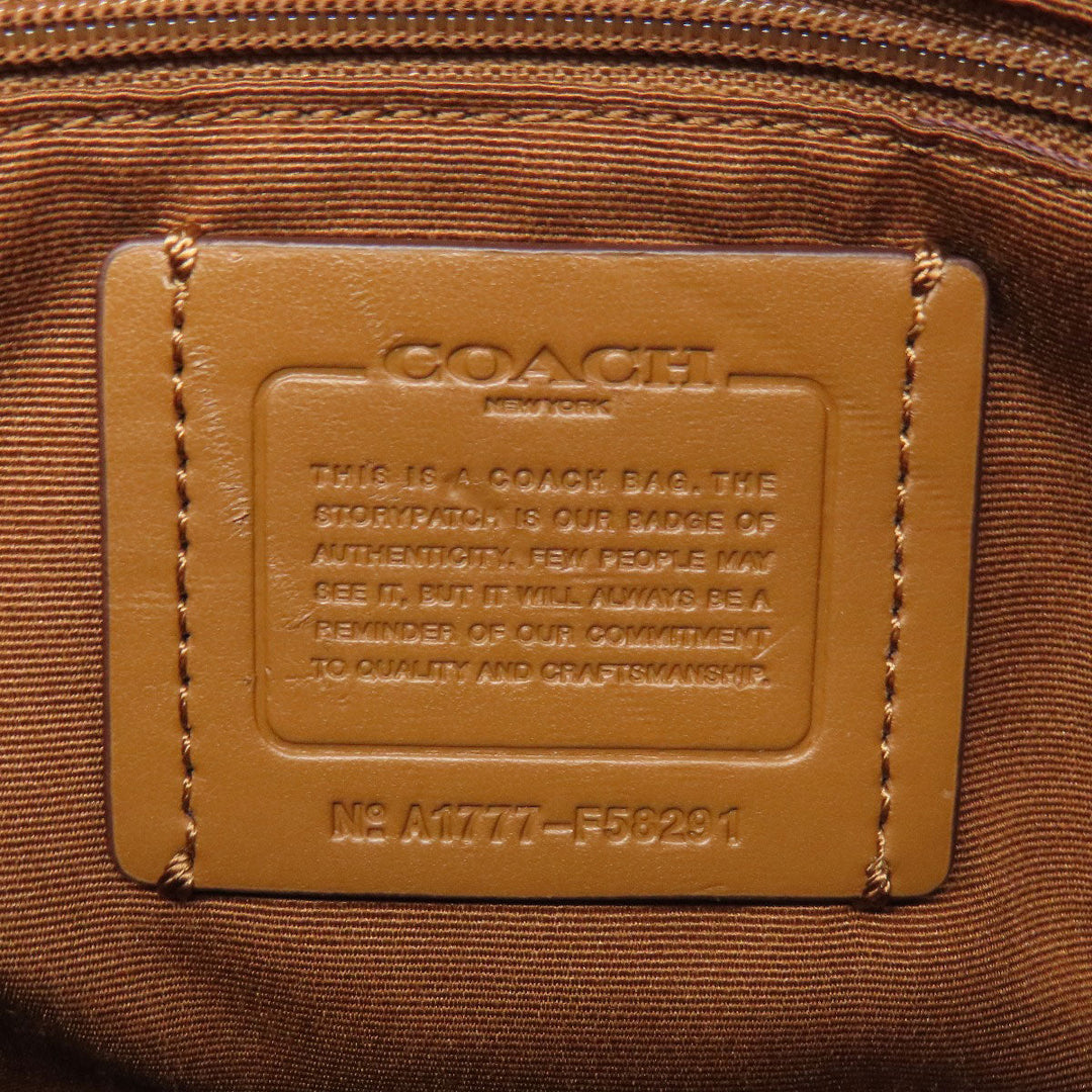 COACH Handbag F58291 PVC Brown Signature 2WAY