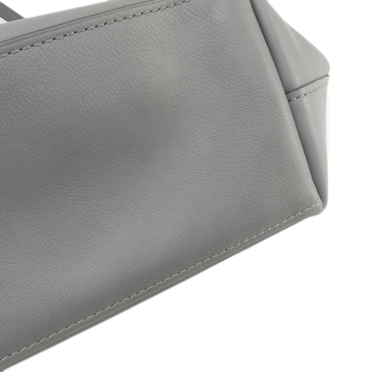 COACH Tote Bag F59403 leather gray logo