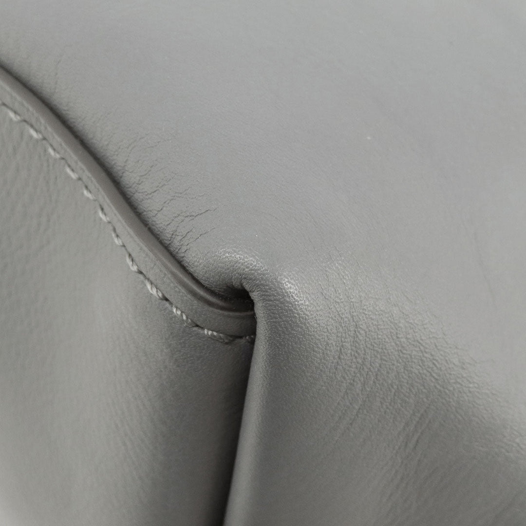 COACH Tote Bag F59403 leather gray logo