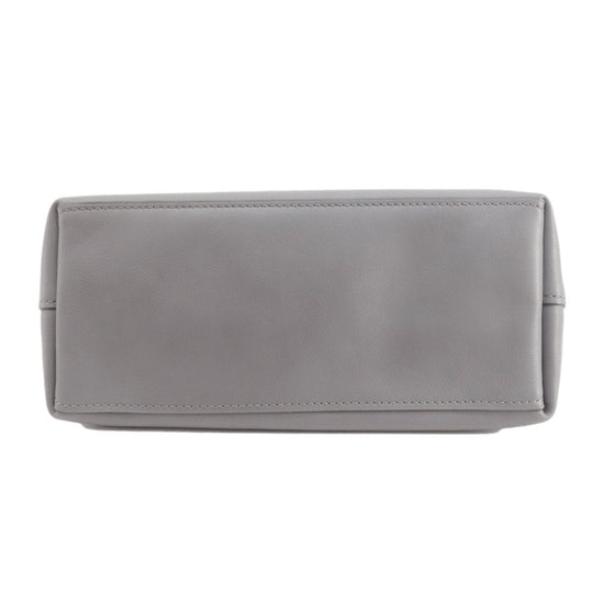 COACH Tote Bag F59403 leather gray logo