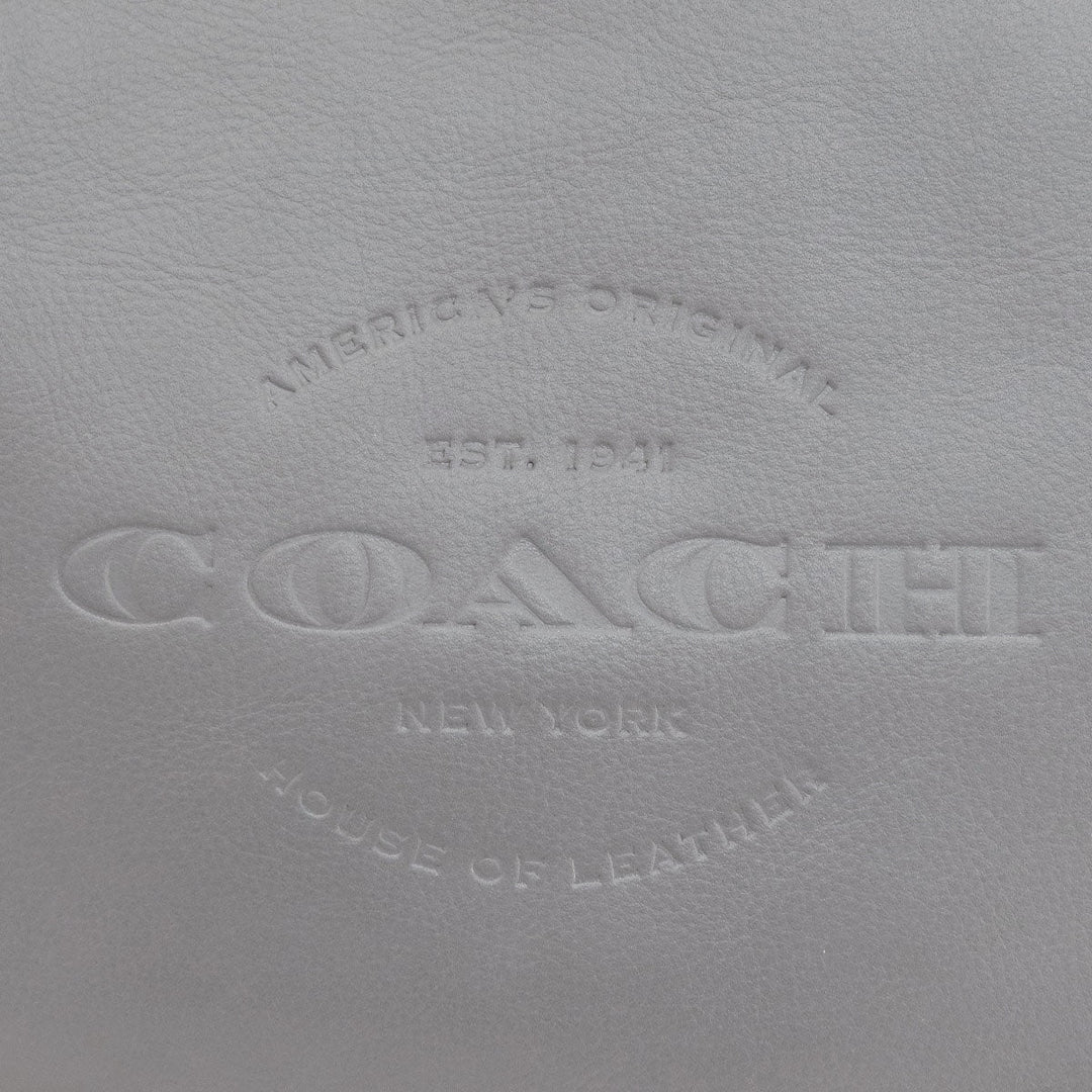COACH Tote Bag F59403 leather gray logo