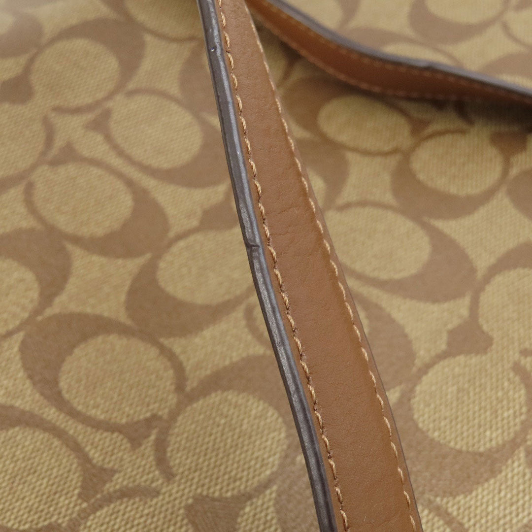 COACH Tote Bag F79609 PVC Brown Signature