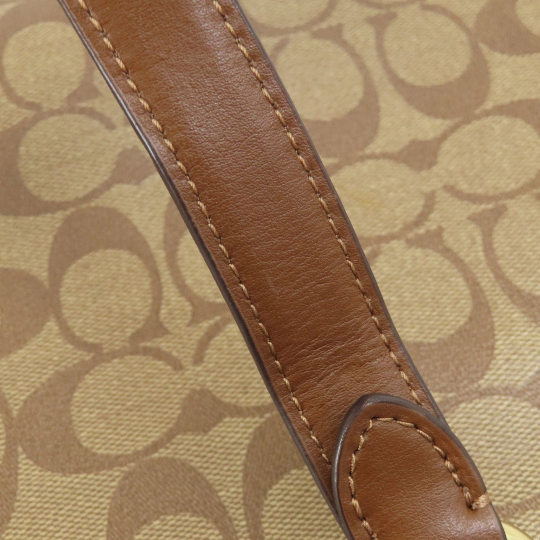 COACH Tote Bag F79609 PVC Brown Signature