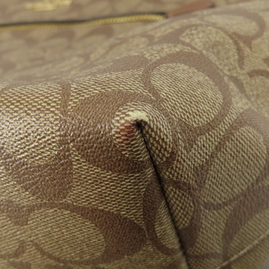 COACH Tote Bag F79609 PVC Brown Signature